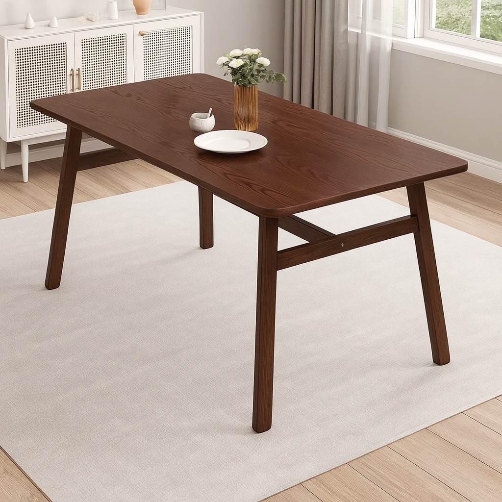 Rectangle Dining Table | Minimalist Family Dining Table | Wooden Home ...