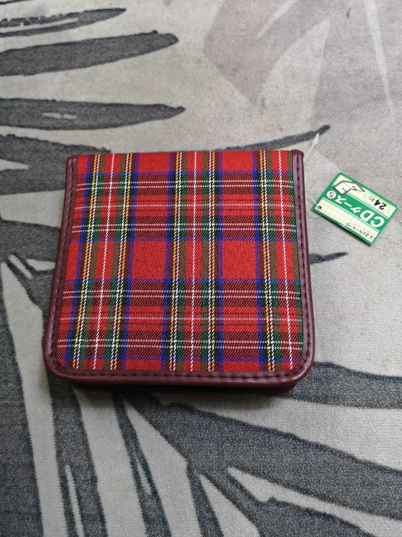 Red Plaid Zipper Closure CD Storage (Category: Portable Audio Accessories) located in Santa Cruz. Submitted by jmy_surplus.2 (Listing ID 1391426153, Image 1). Description: Size ; L - 6 W - 6.2 Color ; Red Type ; CD Storage Brand ; No Brand Material ; Nylon Style ; Red Plaid CD Storage LG 119 JMY 5 Batch #147.