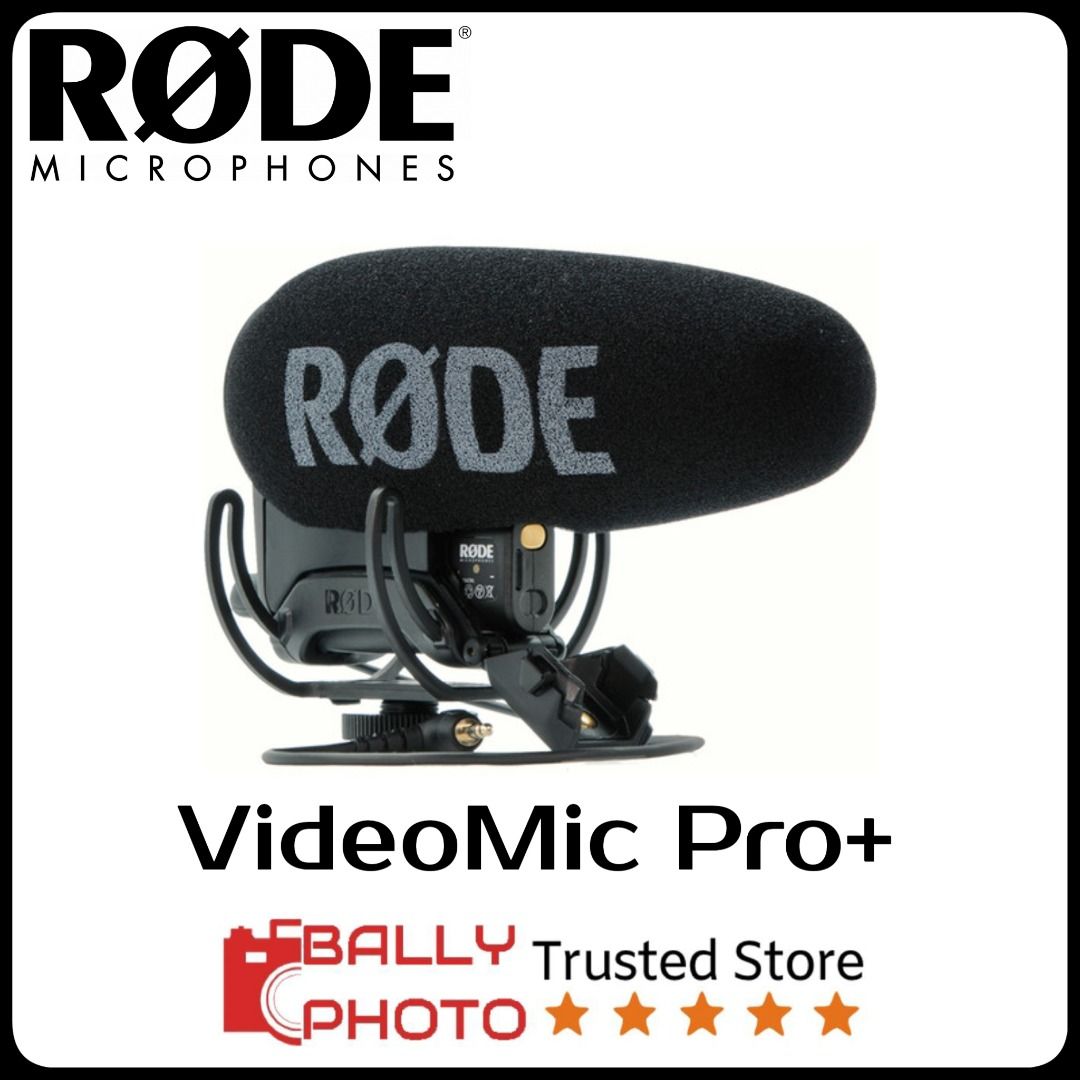 RODE VideoMic Pro+ Camera-Mount Shotgun Microphone