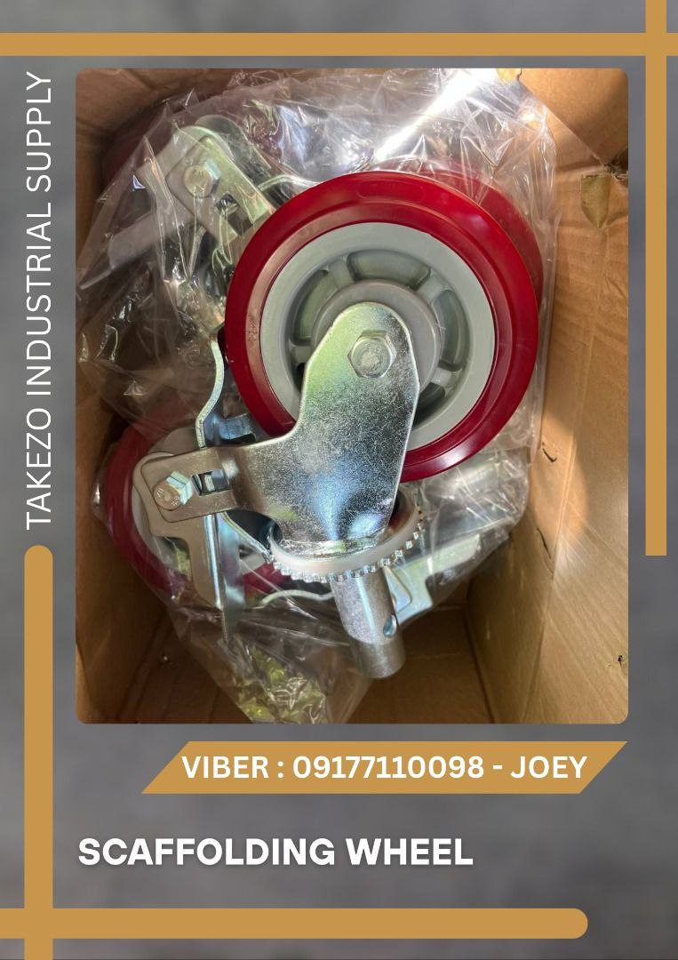 scaffolding wheel (Category: Other Home Furniture) located in Manila. Submitted by joeyroque09 (Listing ID 1391412885, Image 1). Description: Item: scaffolding wheel Specs: 6" .