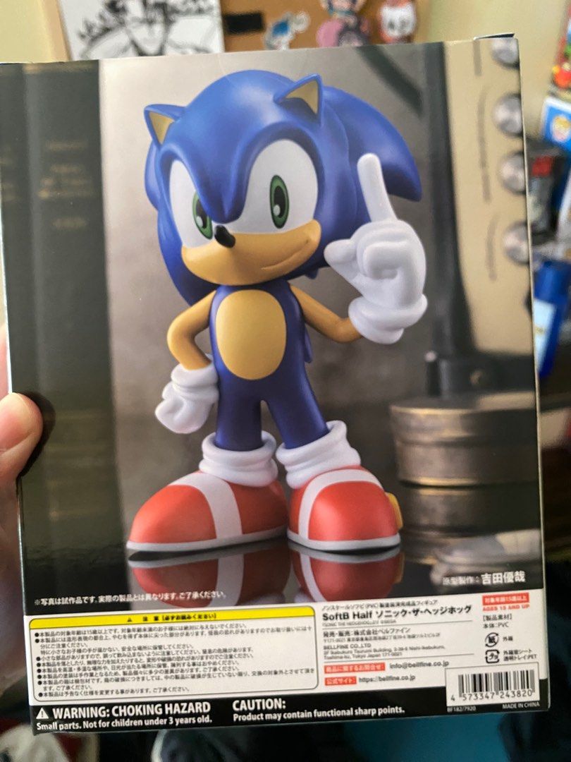 Sonic The Hedgehog - SoftB Half Bellfine (Category: Figurines & Statues) located in Manila. Submitted by vinsiego (Listing ID 1391413323, Image 3). Description: Original Sonic Bellfine Figure from japan @sega Brand new - Opened once for item checking just got released June 2025 Payment Via Gcash .