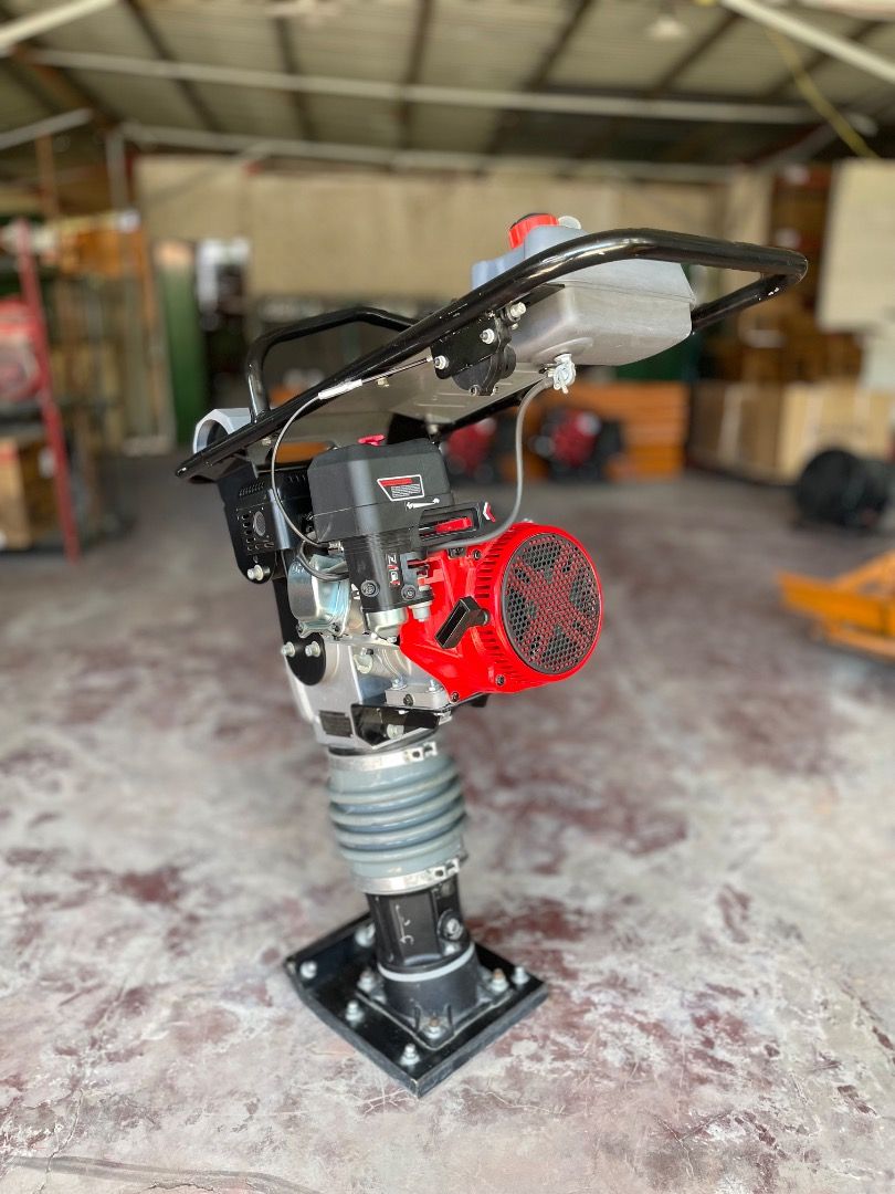 TAMPING RAMMER with KTEC GASOLINE ENGINE 5.5HP (Category: Construction Tools & Equipment) located in Caloocan City. Submitted by sanaliindustrialsales (Listing ID 1391398983, Image 2). Description: TAMPING RAMMER with KTEC GASOLINE ENGINE 5.5HP 🛑Model: WESPRO WE-TR110 🛑Plate Size: 300*280mm 🛑Impact Frequency: 400-600/min 🛑Jump Stroke: 50-70mm 🛑Travelling Speed: 12-15m/min 🛑Impact Force: 10KN 🛑Weight: 96kg ☑️Brand New 💯% ☑️Heavy Duty 💯% ☑