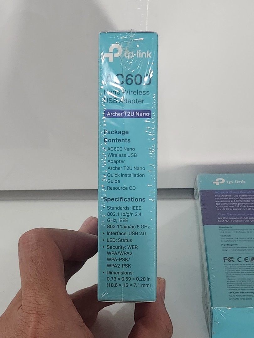 TP-Link Archer AC600 Nano WiFi (Category: Networking) located in Manila. Submitted by crslfinds (Listing ID 1391539629, Image 3). Description: TP-Link AC600 Nano WiFi USB adapter Brand new WiFi & Bluetooth High Speed Dual Band (2.4 & 5 GHz) 4 pieces available.