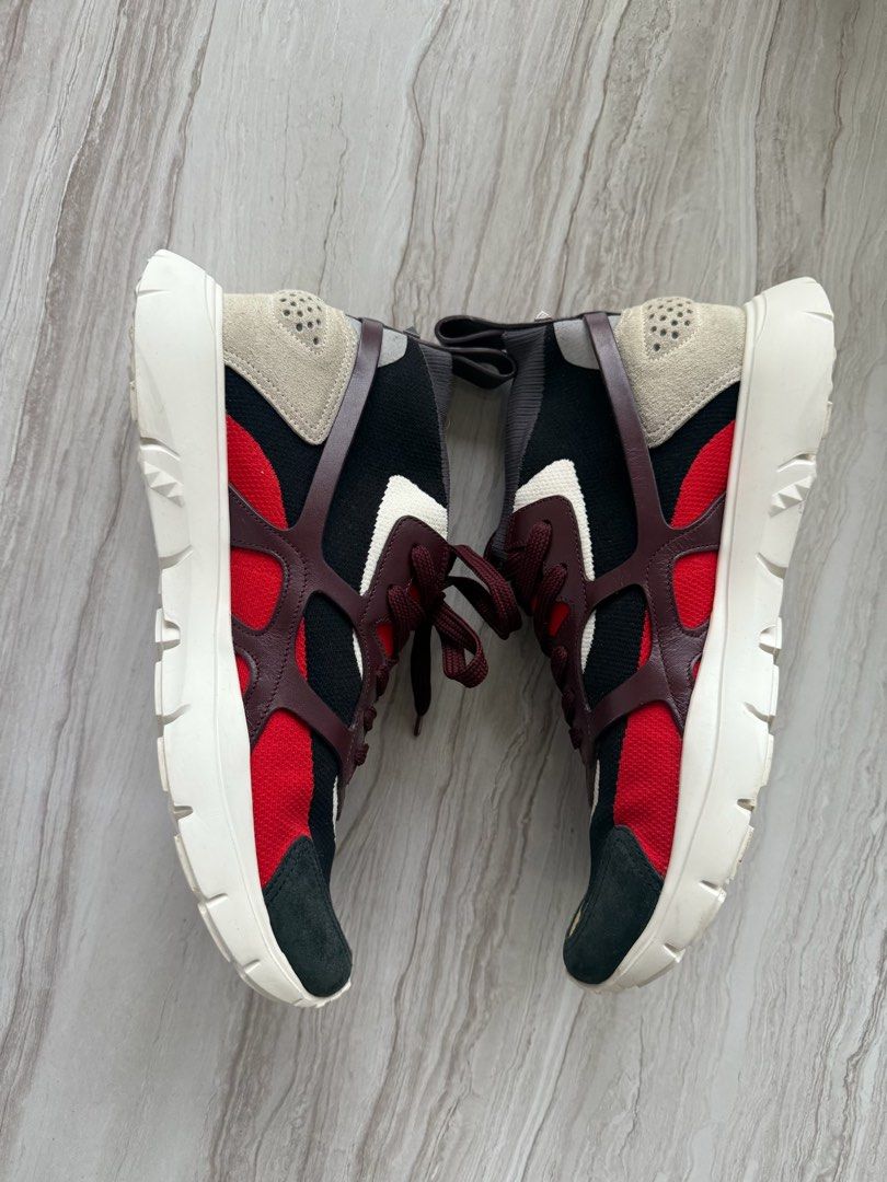 Valentino Sound High red sneakers (Category: Sneakers) located in Las Pinas. Submitted by carvp (Listing ID 1391449800, Image 3). Description: Size 43 Normal signs of usage .