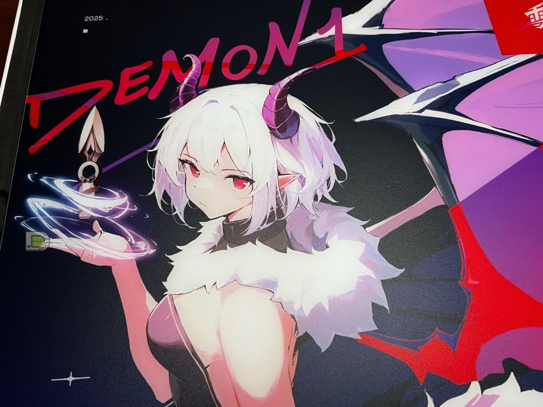 YukiAim x Demon1 Glass Mousepad