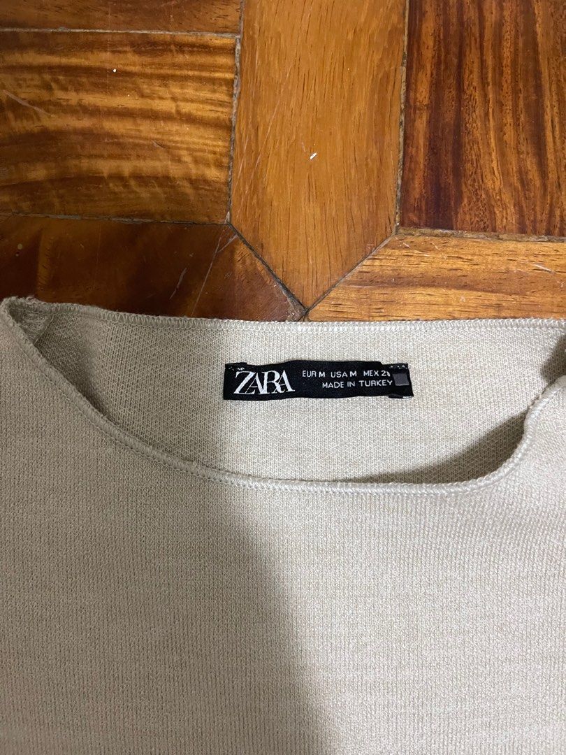 Zara Beige Bodycon Mini Dress (Category: Dresses) located in Makati City. Submitted by ksclothes_ (Listing ID 1391490096, Image 2). Description: For your sexy nights out! Fits S-M Helping tags Zara Mango Uniqlo Stradivarius.