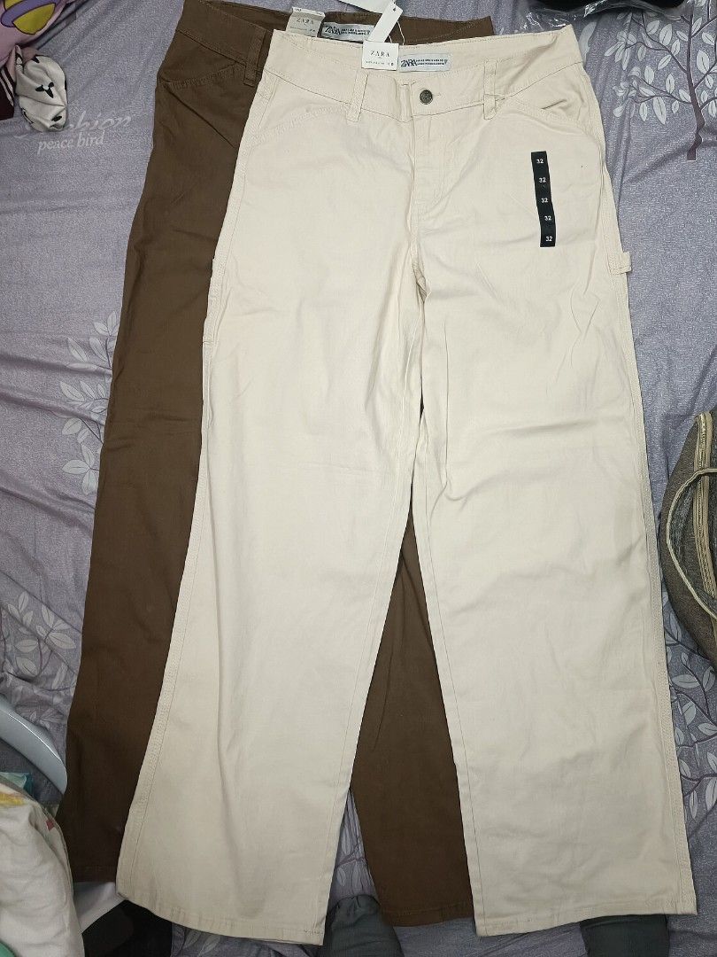 ZARA CARGO JEANS 3 COLORS AVAIL (Category: Other Bottoms) located in Makati City. Submitted by ja_23 (Listing ID 1391401407, Image 1). Description: BNEW CARGO JEANS STRAIGHT CUT SIZE 32 COLORS AVAIL- BROWN, BLACK, OFF WHITE.