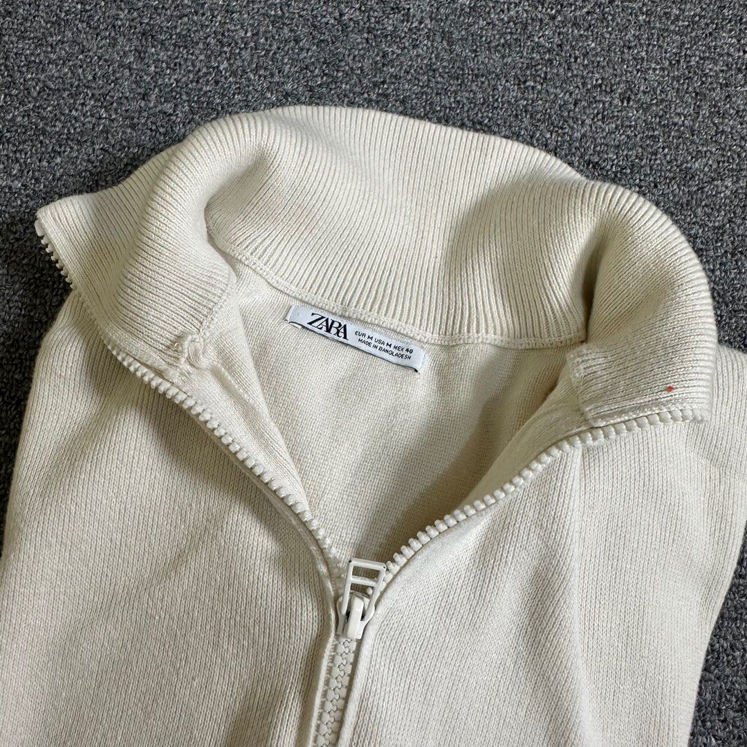Zara Knit Halfzip Sweater (Category: Formal Shirts) located in Quezon City. Submitted by leaneder23 (Listing ID 1391416749, Image 2). Description: Zara Knit Sweater Sobrang ganda nito guys Madalas ko sya gamitin lalo pag airport fit kasi very comfortable May issue sya, check photos lang kaya manage expectations lang po kaya mura ko nalang po binenta Length: 27 inches Width: 22 inches (Perfume not included) RFS: Decluttering Quezon City Area.