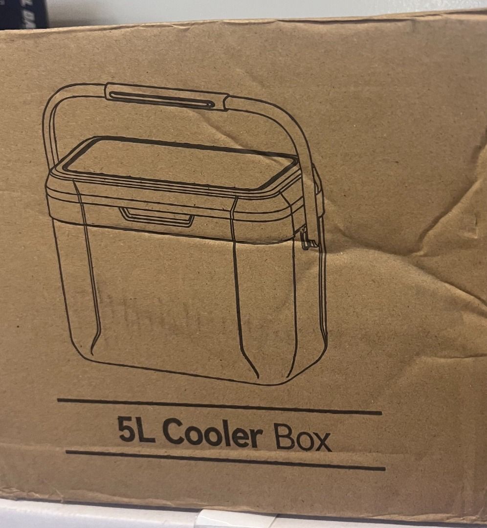 5L Cooler Box (Category: Storage Boxes & Baskets) located in Quezon City. Submitted by aloiseee (Listing ID 1391621107, Image 1). Description: Brand New and Sealed Below SRP PM!! MOP: Gcash Loc: Welcome Rotonda, SM North.