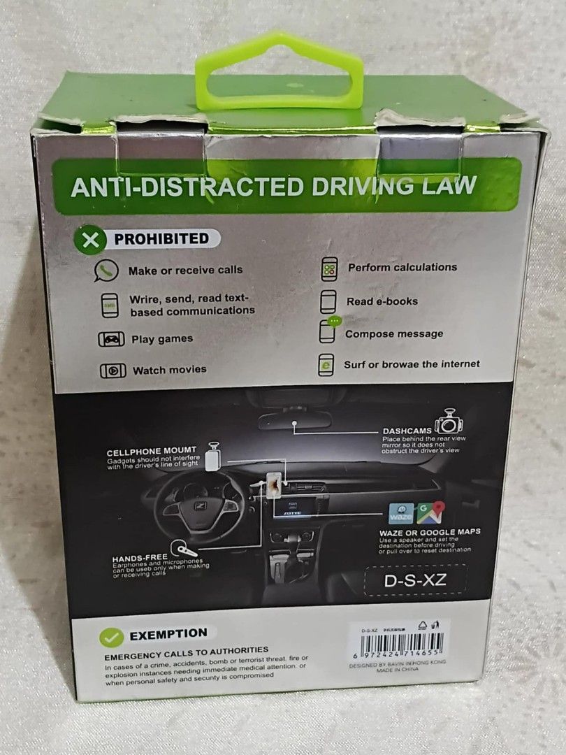 📱 BAVIN Aircraft Phone Mount – 360° Free Rotation (Category: Mounts & Holders) located in Manila. Submitted by chinggayg.190 (Listing ID 1391585708, Image 2). Description: 📱 BAVIN Aircraft Phone Mount – 360° Free Rotation 💚 Brand New in Box | Model: D-S-X2 Upgrade your driving experience with this high-quality BAVIN Phone Mount, designed for safe and convenient phone use on the road. Whether for GPS navigation or hands-free calls, this mount e