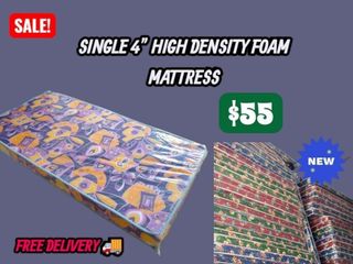 Single Size 2/3/4 Inches Sponge /medium /Mattress/Foldable Mattress Available.. Delivery in Same Days.. All Mattress Are Brnad New.. Collection item 1