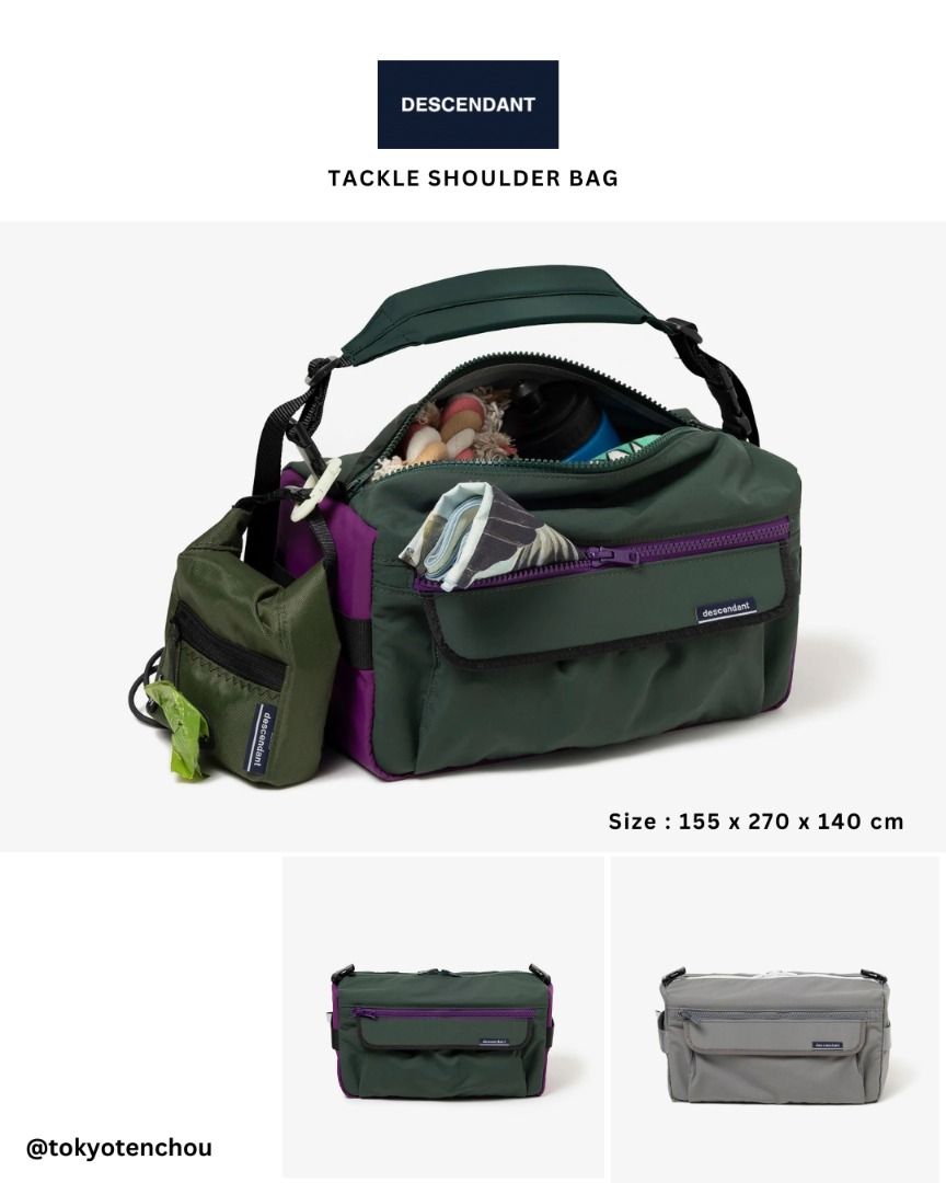 バッグ DESCENDANT TACKLE SHOULDER BAG 🇯🇵日本直送🇯🇵 Descendant - TACKLE SHOULDER BAG 斜孭袋, 女裝
