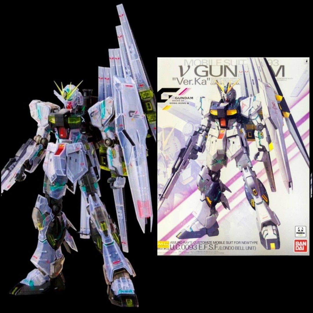 彩透MG Nu V 高達RX-93 Ver. Ka Clear Color 1/100 Bandai Gundam