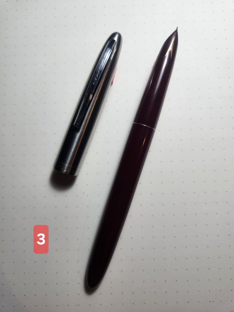 Assorted fountain pens Sheaffer, Parker, Cross, Sailor, Pilot (Category: Stationery & School Supplies) located in Pasig City. Submitted by penpaul (Listing ID 1391635730, Image 3). Description: 1. Vintage 1960s Wearever Fountain Pen Green Brushed Steel Cap medium Steel nib - P1,200 2. Vintage Sheaffer School Fountain Pen medium nib - P1,000 3. Hero hooded Fountain Pen Fine Nib - P500 4. Off brand Genius Iridium Nib Fountain Pen - P300 5. Cross Ce