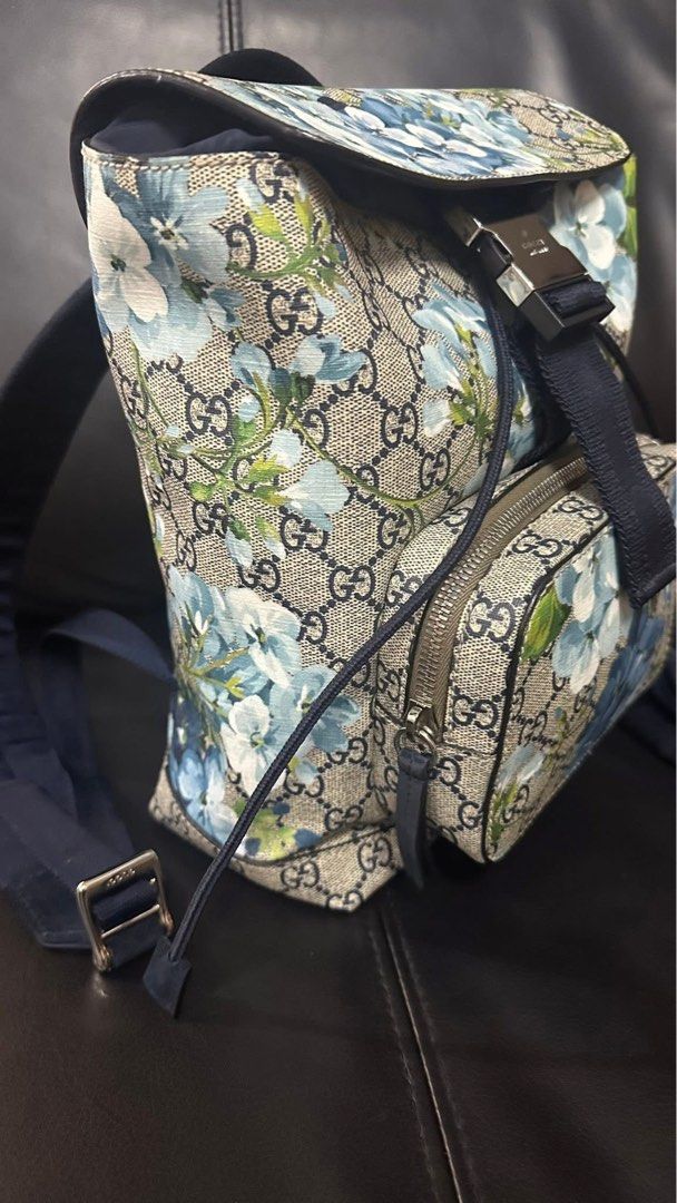 Authentic Gucci (Category: Luxury Bags & Wallets) located in Manila. Submitted by chloe_luxuries (Listing ID 1391573662, Image 2). Description: Guaranteed Original Gucci Blooms Floral Backpack Still in very good condition no flaws Small to medium size Comes with dustbag Pm for those interested .
