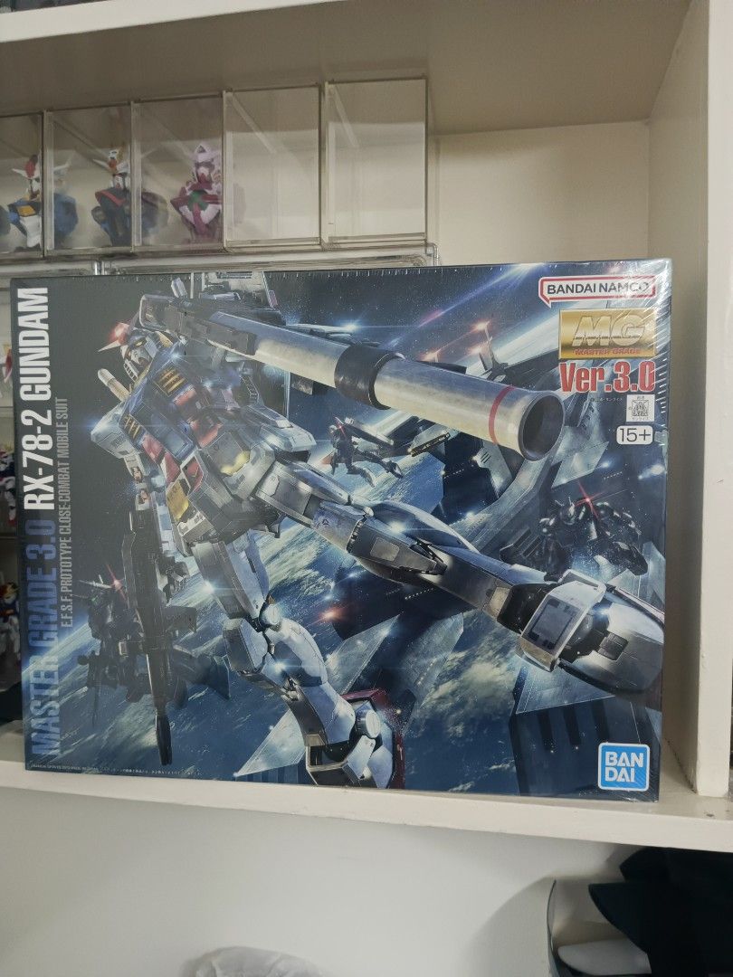 Bandai MG RX78-2 ver 3.0 (Category: Gundam & Model Kits) located in Manila. Submitted by mikhanics (Listing ID 1391551432, Image 1). Description: Selling Sealed MG RX78-2 ver 3.0 Delivery via lalamove/JNT Pm me..