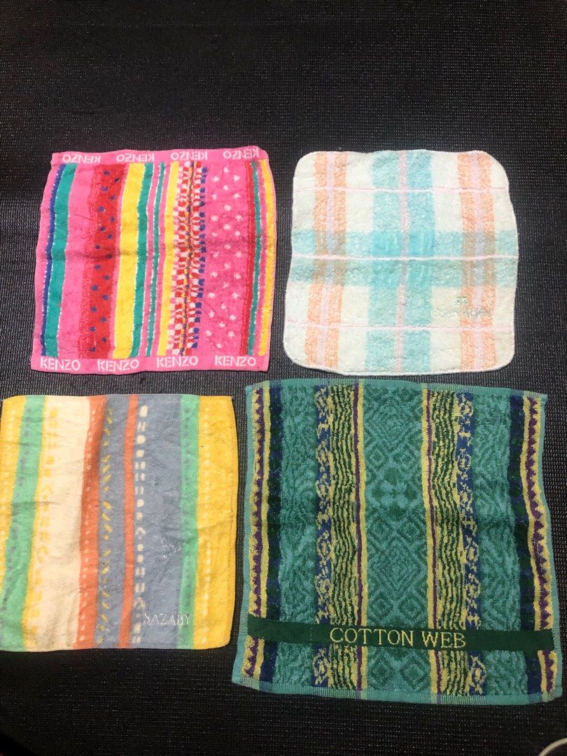 Branded Face Towels plus Free (Category: Bedding & Towels) located in Siquijor. Submitted by yhostuff (Listing ID 1391630612, Image 2). Description: Kenzo + Zasaby + Cotton Web + Free Courreges Towellettes Need Wash before use. .