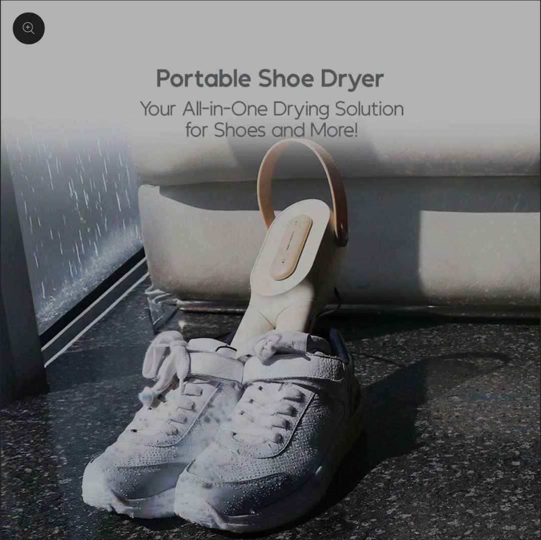 CHERRY Portable Shoe Dryer (Category: Washing Machines and Dryers) located in Makati City. Submitted by smith_1 (Listing ID 1391677534, Image 1). Description: CHERRY Portable Shoe Dryer Lightweight, portable and travel friendly Fast drying Drying Mode: Children’s clothing mode, adult clothing mode, Shoe dryer mode Heat Temperature control For all types of Shoes Intelligent overheat protection Pasteurization disinfection Turbine type airflow Easy-