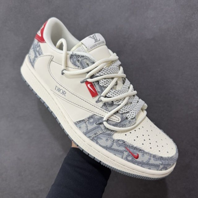 Low JordÃ¡n Dior Dior X Air Jordan Low Sneakers, Men's Fashion