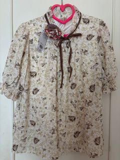 日本全新連牌專櫃迪士尼Disney Bambi Axes Femme Blouse64235806283522110
