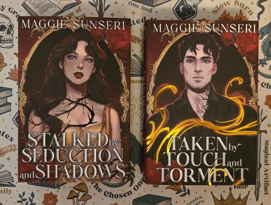 Fae Crate Eternal Obssession by Maggie Sunseri (Category: Storybooks) located in Taytay. Submitted by zamiels_books (Listing ID 1391556931, Image 2). Description: -Exclusive all new covers - Exclusive hardcover embossed artwork - Digitally printed page edges (all three sides) - Endpage artwork (different front and back due both books) - Signed by author pm for more info. 📍 Rizal.