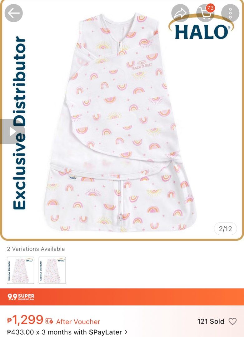 Halo Swaddle Small 3-6 months (Category: Babies & Kids Fashion) located in Quezon City. Submitted by declutteringmj (Listing ID 1390972611, Image 1). Description: Halo Swaddle Sleepsack Small 3-6 month Bought at 1299. Selling only for 400 pesos Helped my baby sleep longer. Please manage expectation as it is already used. Location: QC Pickup only.