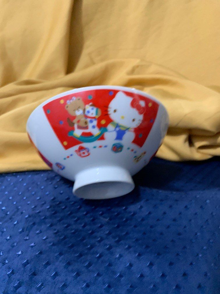 Hello kitty rice bowl ( small ceramic ) rare (Category: Dinnerware & Cutlery) located in Manila. Submitted by hellokitty_mnl (Listing ID 1391655317, Image 3). Description: Without box Rare Original logo sanrio.