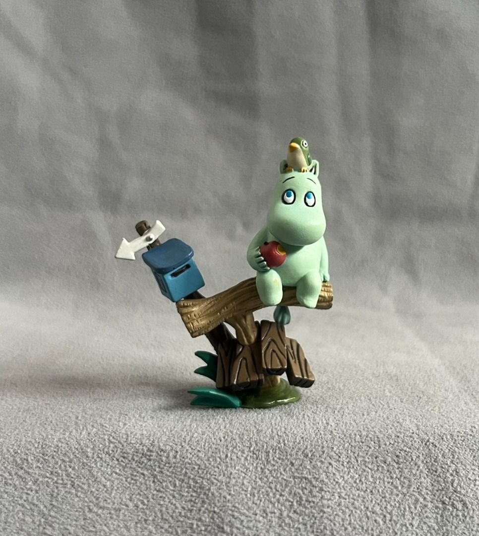 Kaiyodo 2003 Moomin's Lunch Mini Figure - MOOMINTROLL (Category: Figurines & Statues) located in Quezon City. Submitted by tindanibeandeng (Listing ID 1391608234, Image 1). Description: Kaiyodo 2003 Moomin's Lunch Mini Figure - MOOMINTROLL This figure originally had a bottle cap that served as its stand, but it is now missing. The figure is from a bottle cap collection that was released in 2003. Since the figure can stand on its own, it's still a