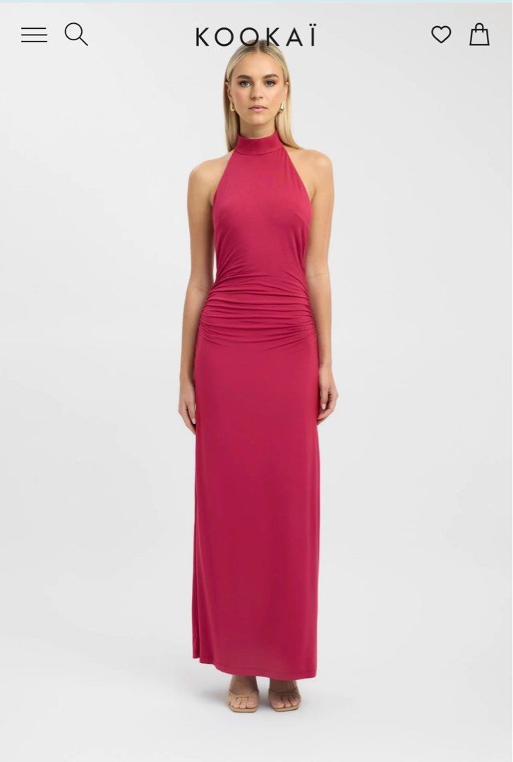 kookai burgundy dress Limy Strapless Maxi Dress  KOOKA Australia