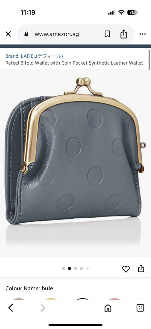Lafiel Kisslock Compact Wallet (Category: Luxury Bags & Wallets) located in San Fernando. Submitted by maindaysanik2x (Listing ID 1391577267, Image 2). Description: Ship via j&t Gcash payment Available in Amazon .