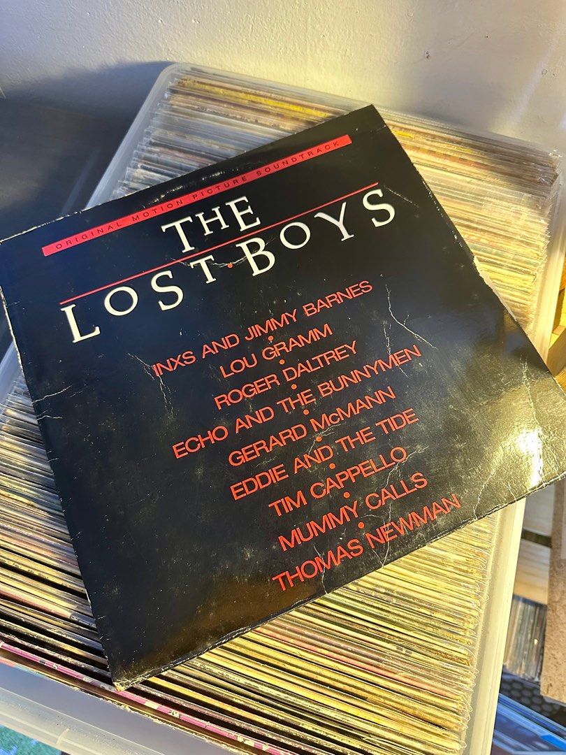 [LP] Original Soundtrack - The Lost Boys (Category: Vinyls) located in Makati City. Submitted by pitsrecords (Listing ID 1391629584, Image 1). Description: [LP] Original Soundtrack - The Lost Boys Cover : VG Media : VG - VG+ Philippine Pressing P600.