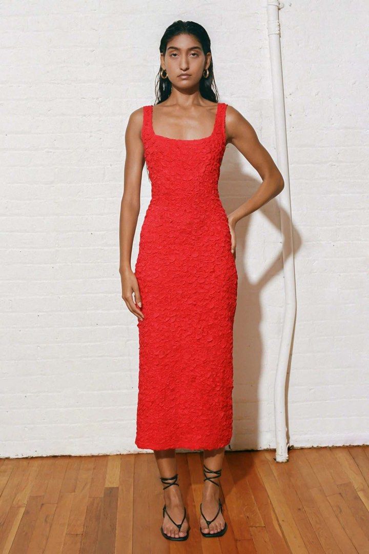 Mara Hoffman Sloan Red Dress (Category: Dresses) located in Pasig City. Submitted by restyle_collection (Listing ID 1391691006, Image 1). Description: This was purchased in United States for 495 USD. This is 100% authentic. Comes with the tag. The dress is also stretchable. Open for negotiation. .