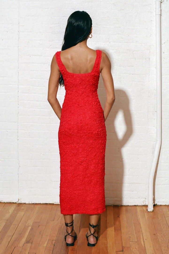 Mara Hoffman Sloan Red Dress (Category: Dresses) located in Pasig City. Submitted by restyle_collection (Listing ID 1391691006, Image 2). Description: This was purchased in United States for 495 USD. This is 100% authentic. Comes with the tag. The dress is also stretchable. Open for negotiation. .