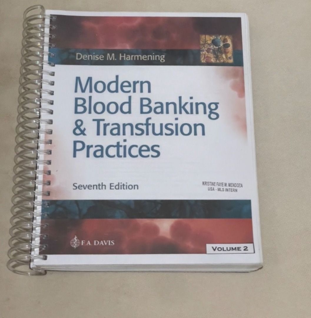 Medtech Books SALE (Category: Textbooks) located in Iloilo. Submitted by fmmchr (Listing ID 1391597696, Image 3). Description: buy all for 2000! 📚 Rodaks hematology 6th ed, 2 volumes 📚 Harmening Blood Banking 7th ed, 2 volumes 📚 Belizario Parasitology 📚 Bishop Clinical Chemistry 9th ed, 3 volumes All good as new, halos hindi nga nabuksan hehe. Minimal to zero highlights and annotations. rfs: graduate na po dm for inquiries!!.
