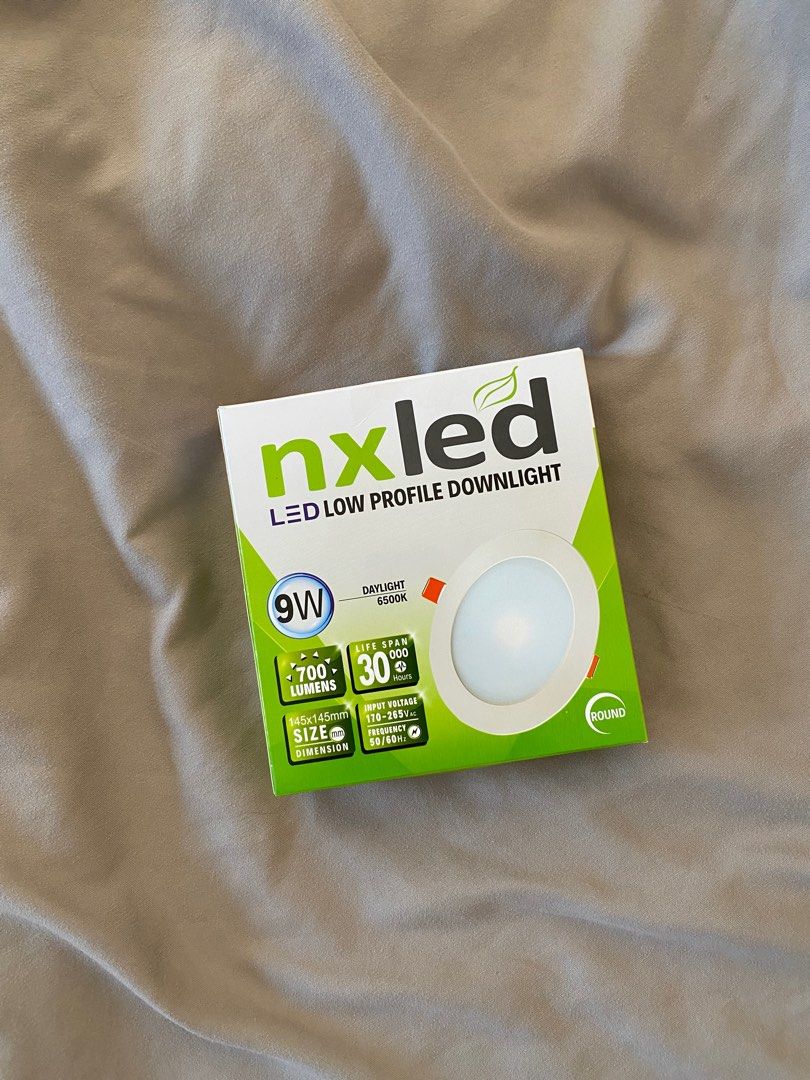 Nxled Led Low Profile Downlight 9w (Round) (Category: Lighting) located in Malabon City. Submitted by declutteredbycole (Listing ID 1391556641, Image 1). Description: got it for ₱429 in handyman never used.