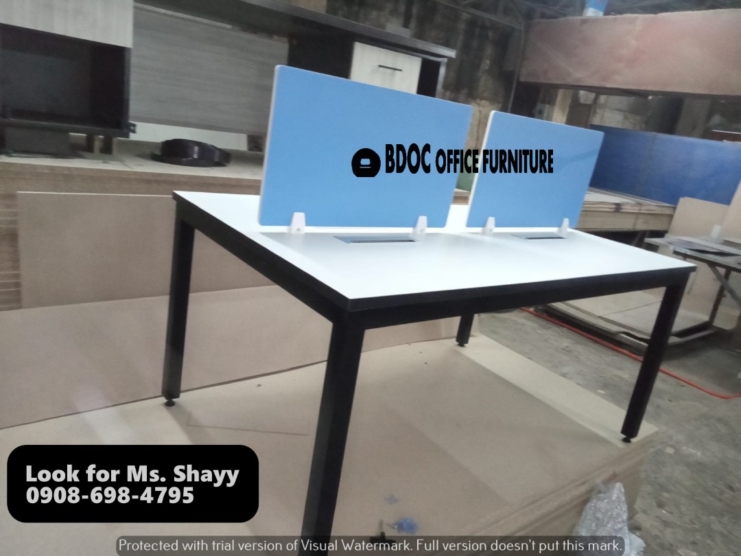 Office Table with Screen Panel / Steel Cabinet / Meeting Table ...