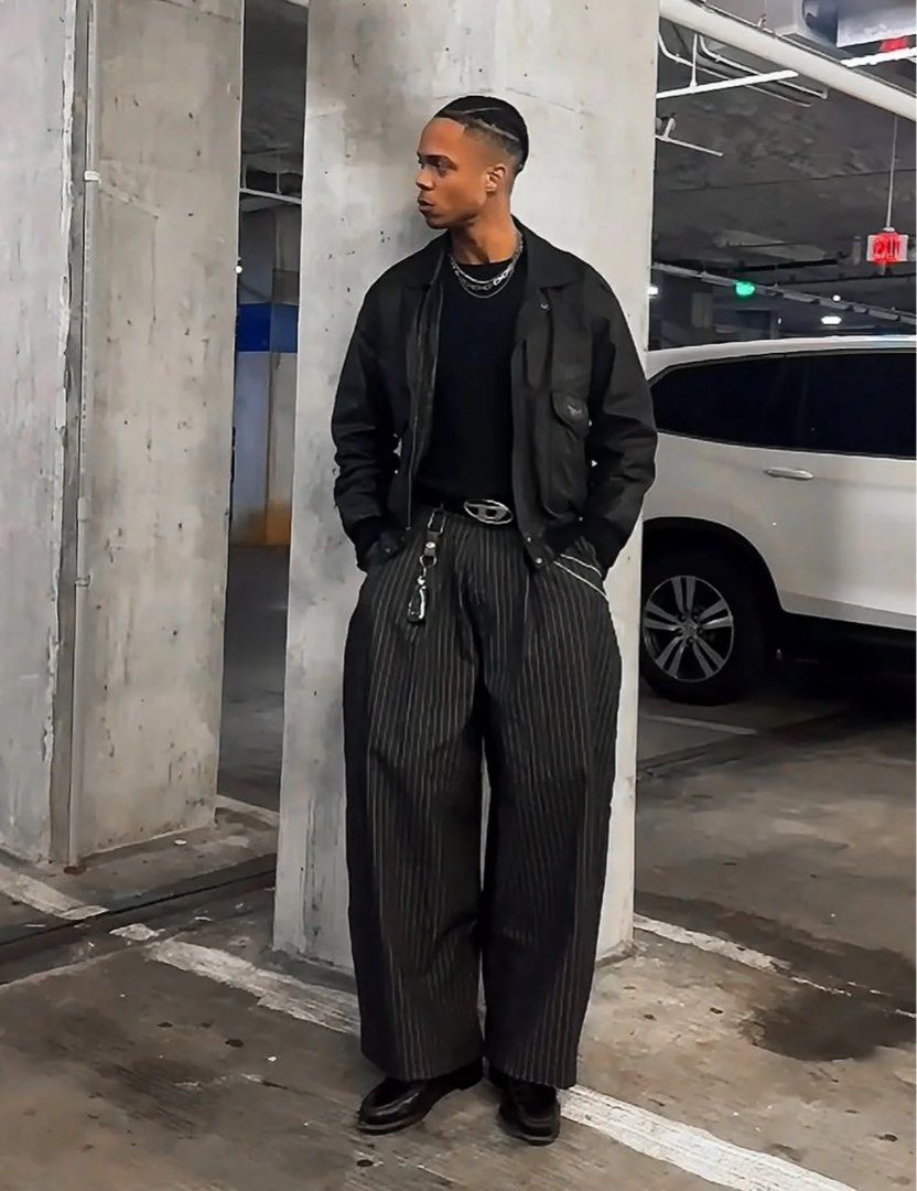 Push Push PP Stripes Pants (Unisex), Men's Fashion, Bottoms, Jeans