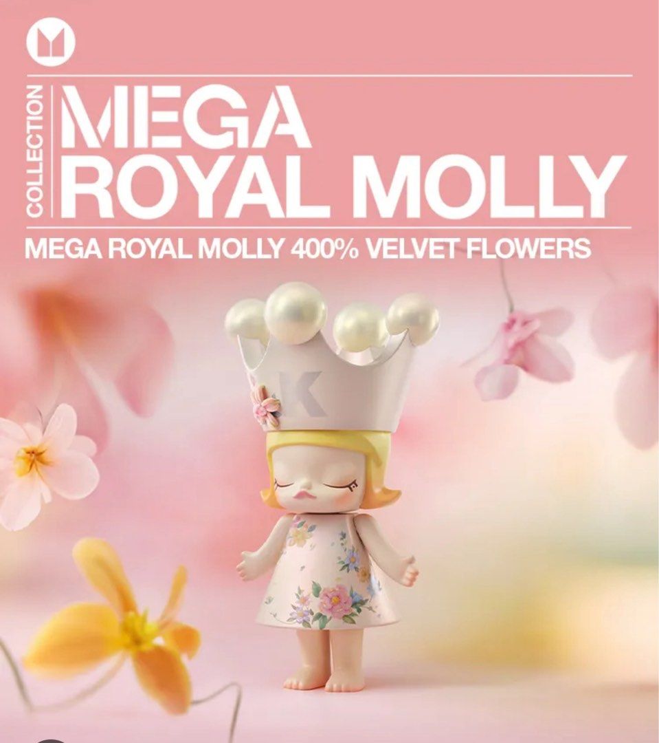 Royal Molly velvet flowers, Toys & Collectibles on Carousell