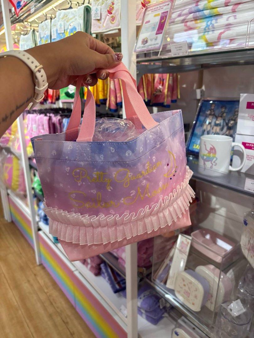 Pretty Guardian Sailor Moon Mini Tote Bag (Category: Tote Bags) located in Taguig. Submitted by looouuuiii (Listing ID 1391650919, Image 1). Description: Brandnew from Japan Original Sailor Moon Merchandise Location: Tipas, Taguig City MOP: BPI or Seabank MOD: Lalamove, Grab, J&T or Flash.