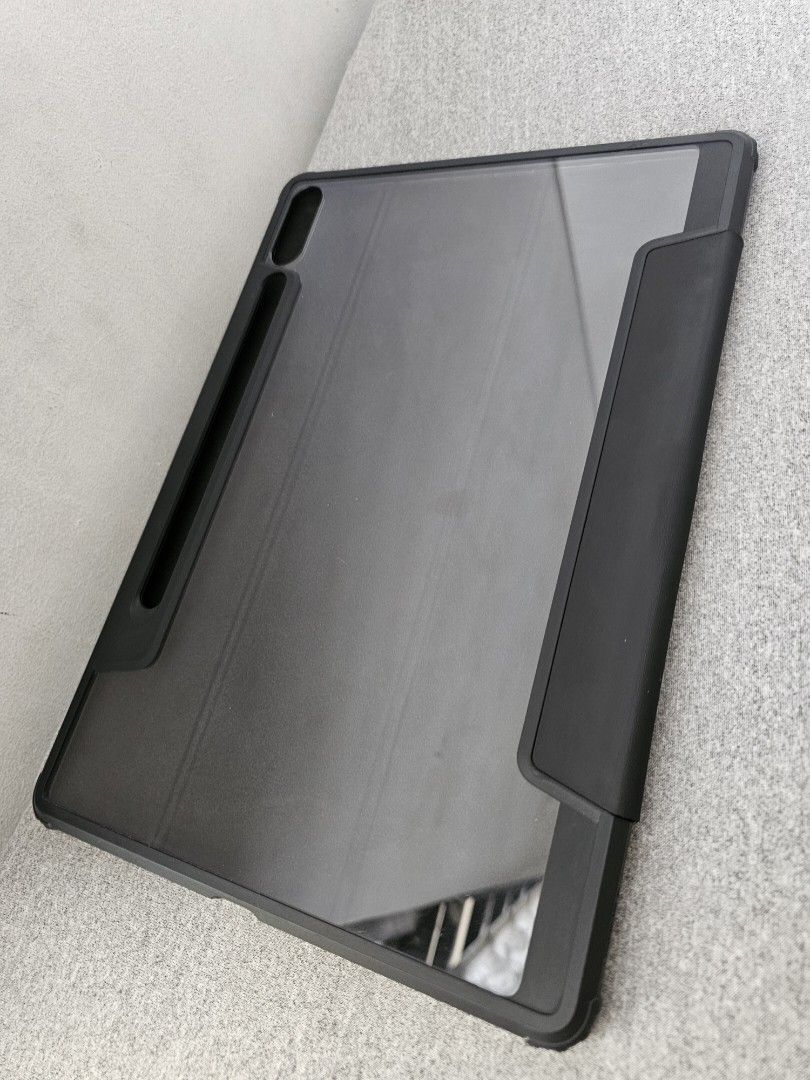 SPIGEN Galaxy Tab S9 Plus Case (Category: Cases & Sleeves) located in Quezon City. Submitted by bieannes (Listing ID 1391595979, Image 3). Description: Spigen Galaxy Tab S9+ Case Ultra Hybrid Pro Condition: -Used – condition as shown in photos -Front cover has some peeling on the edges -Scratches on both sides -Still works well and protects the tablet -For Samsung Galaxy Tab S9 Plus Original price: 3,100 location: novaliches, quezon city delivery