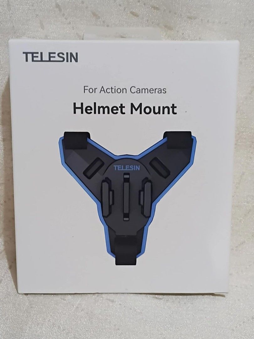 TELESIN Helmet Mount for Action Cameras (Category: Mounts & Holders) located in Manila. Submitted by chinggayg.190 (Listing ID 1391581316, Image 1). Description: 🎥 Capture the Thrill – Hands-Free! 🏍️ Introducing the TELESIN Helmet Mount for Action Cameras – your ultimate companion for recording every twist, turn, and jump in stunning POV style! ✅ Perfect Fit – Designed for most full-face helmets, this V-shaped mount provides a rock-solid grip. 
