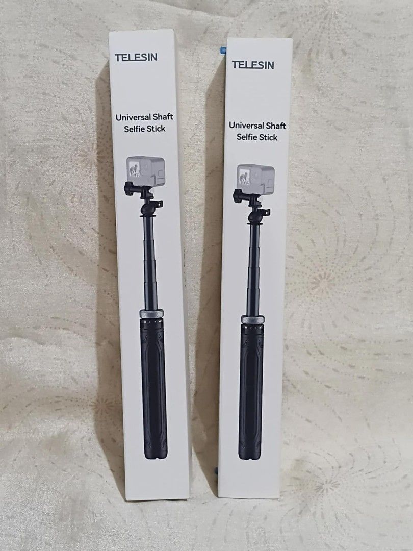 TELESIN Universal Shaft Selfie Stick (Category: Mounts & Holders) located in Manila. Submitted by chinggayg.190 (Listing ID 1391577960, Image 2). Description: 📸 Capture Every Angle Like a Pro! Introducing the TELESIN Universal Shaft Selfie Stick – your ultimate companion for vlogging, travel, action shots, and everyday moments! ✨ Sleek. Strong. Versatile. Crafted for GoPro, action cams, and more – this premium selfie stick is designed to give yo