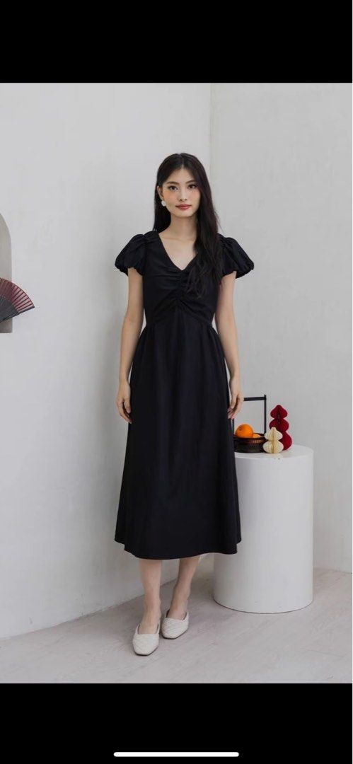 chinese dress ladies Tabitha Midi Dress in Feather Papyrus  SALONI