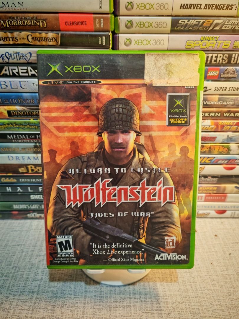 WOLFENSTEIN RETURN TO CASTLE XBOX (Category: Xbox) located in Santa Rosa. Submitted by tristanmunoz (Listing ID 1391562163, Image 1). Description: FOR SALE!!! Php 600 WOLFENSTEIN RETURN TO CASTLE XBOX TIDES OF WAR ACTIVISION NTSC CIB 100% Authentic Tested working condition Can do video calls Warranty: 24 hours testing warranty, will do change/return if item are proven damaged (will be void if defect is caused by accident, misuse, negligence, incl