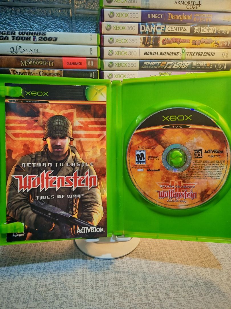WOLFENSTEIN RETURN TO CASTLE XBOX (Category: Xbox) located in Santa Rosa. Submitted by tristanmunoz (Listing ID 1391562163, Image 3). Description: FOR SALE!!! Php 600 WOLFENSTEIN RETURN TO CASTLE XBOX TIDES OF WAR ACTIVISION NTSC CIB 100% Authentic Tested working condition Can do video calls Warranty: 24 hours testing warranty, will do change/return if item are proven damaged (will be void if defect is caused by accident, misuse, negligence, incl