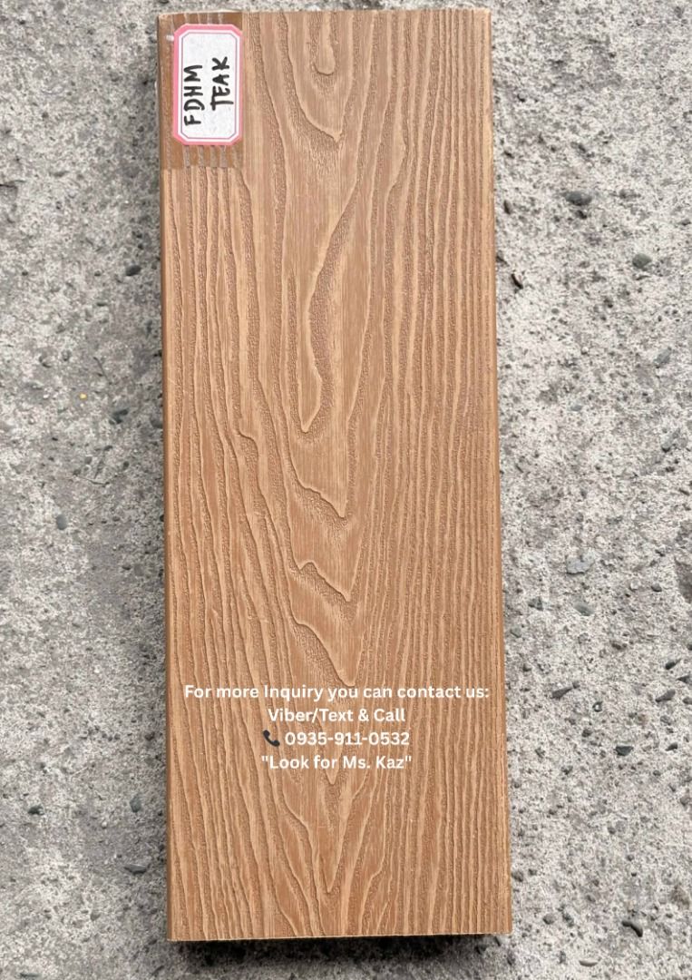 Wood Plastic Composite for Floor Deckings (Category: Construction & Building Materials) located in Caloocan City. Submitted by kazandra_rivera-37346 (Listing ID 1391561291, Image 3). Description: ✅ Elevate Your Space with Premium Floor Decking Solutions! ✨ Stylish • Durable • Low-Maintenance Transform your outdoor and indoor areas with our top-quality floor decking options, designed to withstand the diverse climate of the Philippines while adding