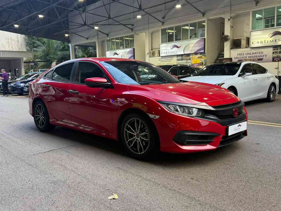 Honda Civic 1.6 i-VTEC (A) (Category: Used Cars) located in Singapore. Submitted by cartimesautomobile (Listing ID 1429524962, Image 1). Description: This highly fuel-efficient Honda Civic S a superb option for driving right up to the end of its COE. Ultra low interest rates starting from 1.28% and flexible up to 100% financing available for a limited time! Call us now to book your viewing and test drive! Features: 1.6L I-VTEC engine, 123bhp, Ear