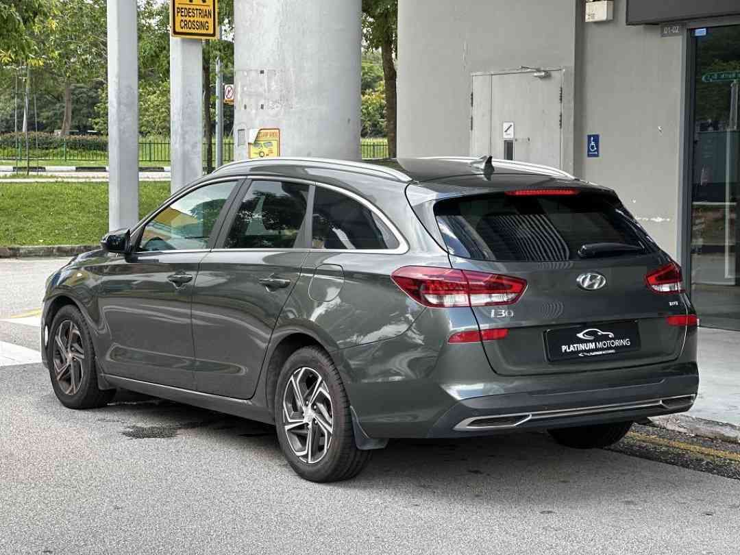 Hyundai i30 Wagon 1.0 DCT Turbo (A) (Category: Used Cars) located in Singapore. Submitted by platinummotoringsg (Listing ID 1434042665, Image 3). Description: Full agent unit. Interest rates from as low as 1.28%! Full loan available. Choose from bank or in-house financing! Proudly awarded Sgcarmart Premium Dealer for 3 consecutive years since 2023! All vehicles are certified quality pre-owned, meticulously inspected by our in-house workshop! Enjo