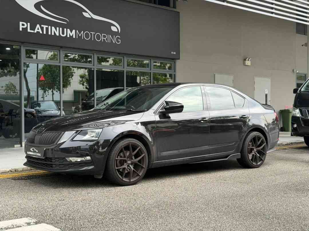 SKODA Octavia 1.4 TSI Ambition (A) (Category: Used Cars) located in Singapore. Submitted by platinummotoringsg (Listing ID 1433865344, Image 2). Description: Interest rates from as low as 1.28%! Full loan available. Choose from bank or in-house financing! Proudly awarded Sgcarmart Premium Dealer for 3 consecutive years since 2023! All vehicles are certified quality pre-owned, meticulously inspected by our in-house workshop! Enjoy in-house warrant
