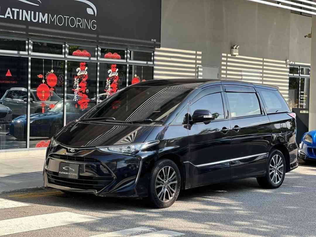 Toyota Estima 2.4 Aeras 7-Seater Moonroof (A) (Category: Used Cars) located in Singapore. Submitted by platinummotoringsg (Listing ID 1433683880, Image 2). Description: Interest rates from as low as 1.28%! Full loan available. Choose from bank or in-house financing! Proudly awarded Sgcarmart Premium Dealer for 3 consecutive years since 2023! All vehicles are certified quality pre-owned, meticulously inspected by our in-house workshop! Enjoy in-ho